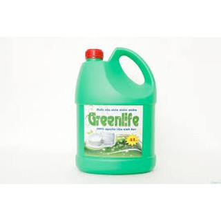 Nước rửa chén greenlife can 4l