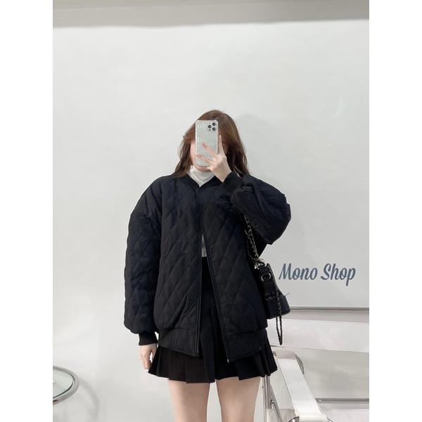 Áo phao chần ô trám 2 túi bo viền chất đẹp Ảnh thật/ hàng sẵn | BigBuy360 - bigbuy360.vn