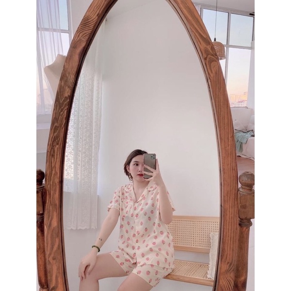 MH BỘ PIZAMA KÈM CHUN BUỘC TÓC CHO NỮ | BigBuy360 - bigbuy360.vn