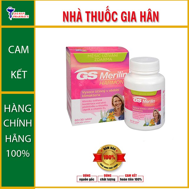 GS Merilin Harmony - Giải Pháp Cho Phụ Nữ Thời Kỳ Mãn Kinh (Lọ 30 Viên)