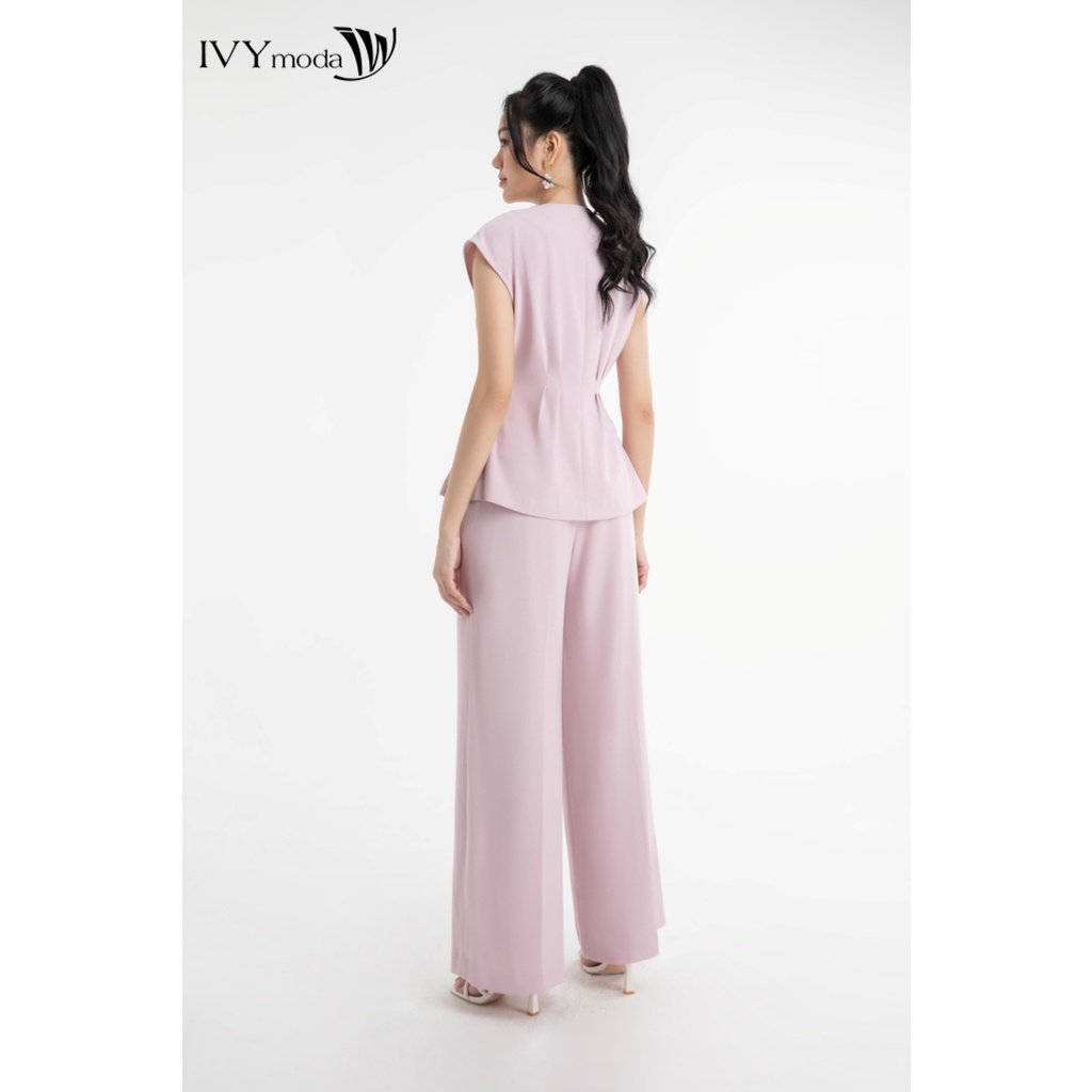 Quần dài nữ ống rộng IVY moda MS 22M7696