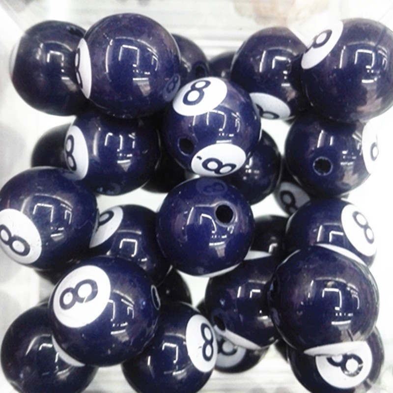 Thời Trang Set 20 Hạt Xâu Chuỗi acrylic 8 Lỗ 12mm Dùng Làm Trang Sức Thủ Công y12599