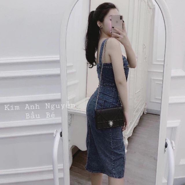 Đầm jean ôm body