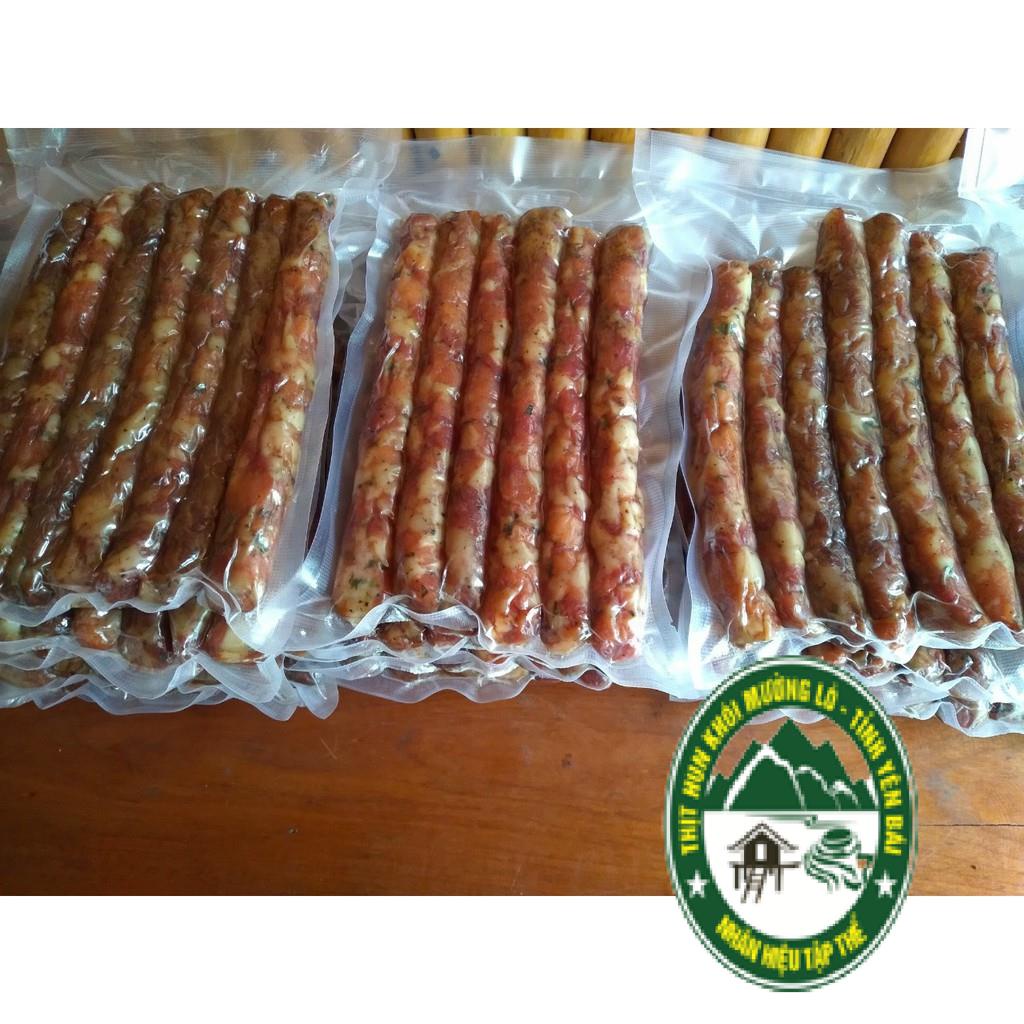Lạp xưởng gác bếp 500 gram đặc sản Mường Lò Nghĩa Lộ thương hiệu THỊT HUN KHÓI MƯỜNG LÒ