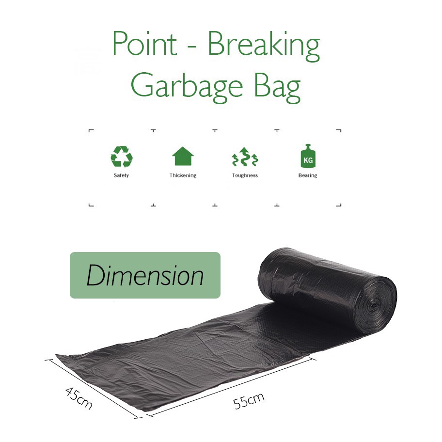 15 Cái / cuộn Dây rút dày cầm tay  Túi đựng rác dây rút