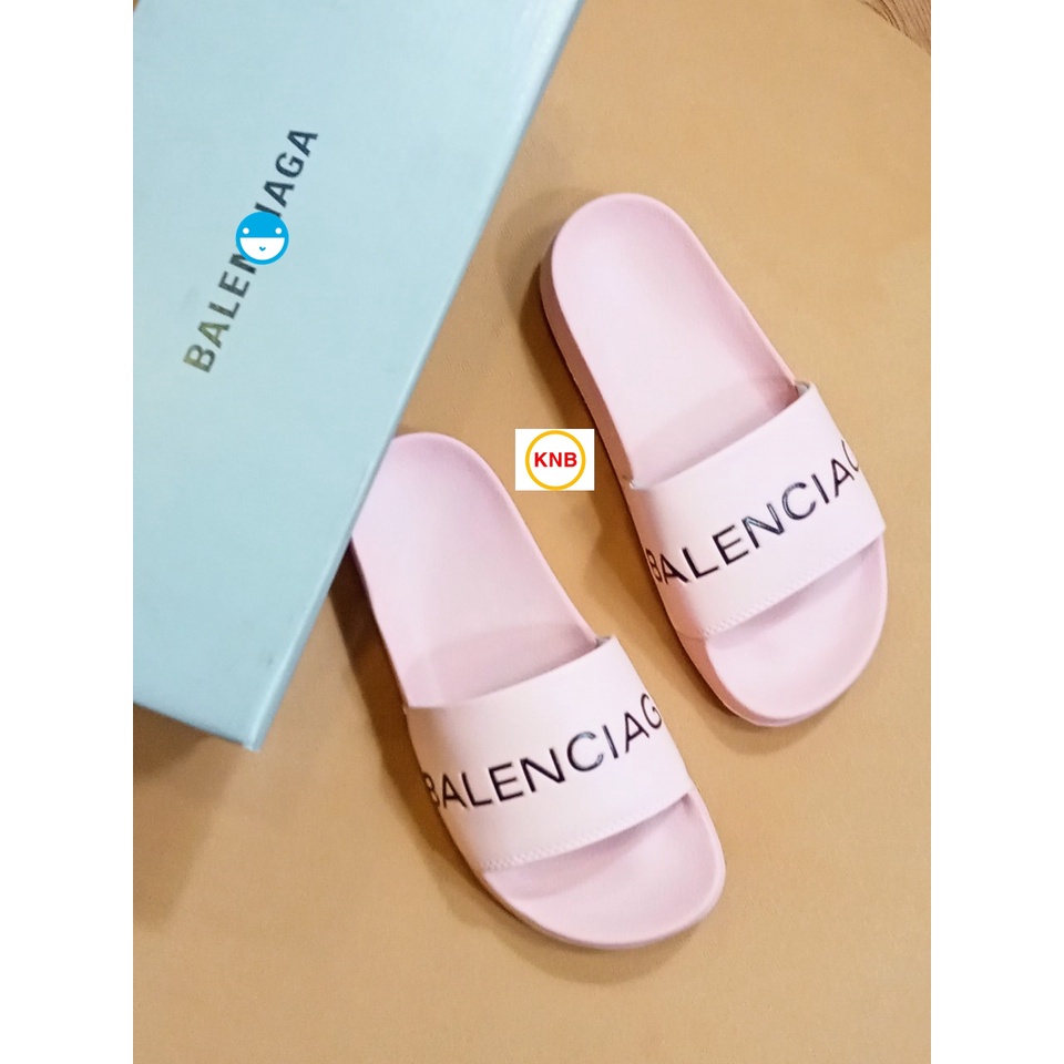 Dép Balenciaga ❤️FREESHIP + Hộp❤️ Dép Quai Ngang Thể Thao Nam Nữ Balenciaga Màu Hồng