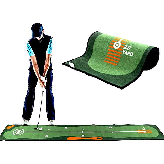 New 2022 - FULL Bộ tập cơ bản cho người chơi GOLF (COMBO 02 sản phẩm Thảm PUTT + Gậy GOLF)