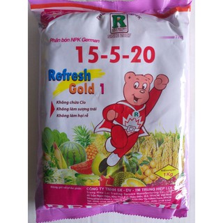 Phân bón npk 15-5-20 - npk phức hơp refresh gold 1
