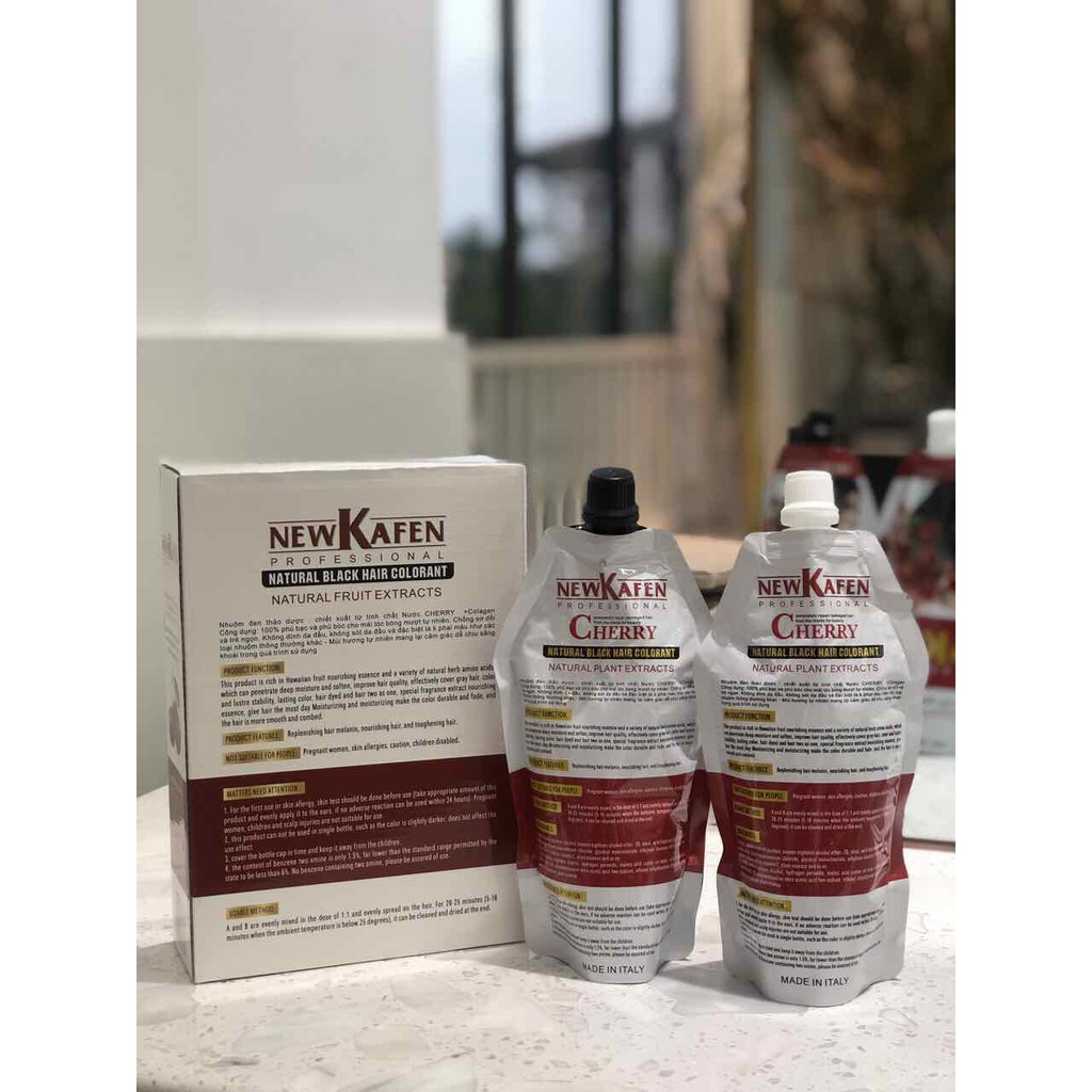 Nhuộm đen New Kafen mẫu mới 2022 VICHICOO nhuộm đen phủ bạc không dính da đầu