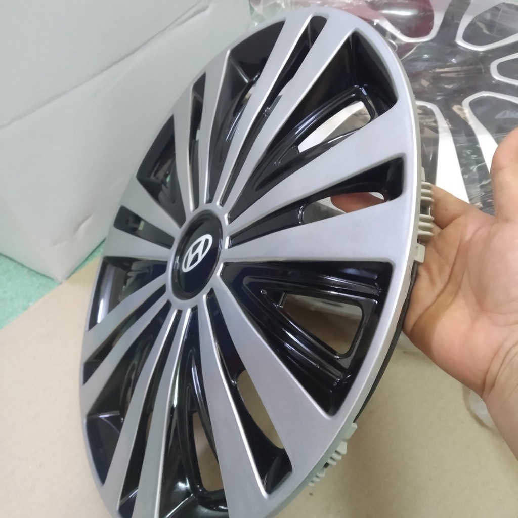Bộ 4 Ốp Chụp Mâm Lazang Xe Ô Tô Hyundai 14inh- Mia shop
