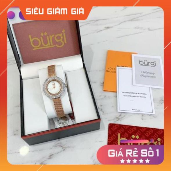 [New 2021] Đồng hồ nữ BURGI BUR236 mâm xôi Full Box ⚜️Hàng Authentic⚜️