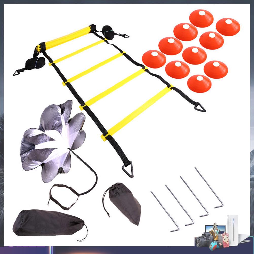 Bộ Dụng Cụ Thang Dây Luyện Tập Tốc Độ Đá Bóng