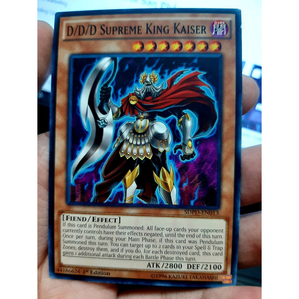 THẺ BÀI YUGIOH Monster D/D/D Supreme King Kaiser - SDPD-EN013 - Common