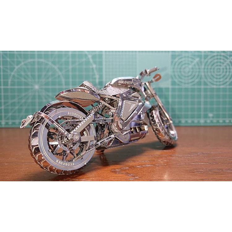 Mô Hình 3D Kim Loại Siêu Xe Mô Tô Harley Davidson