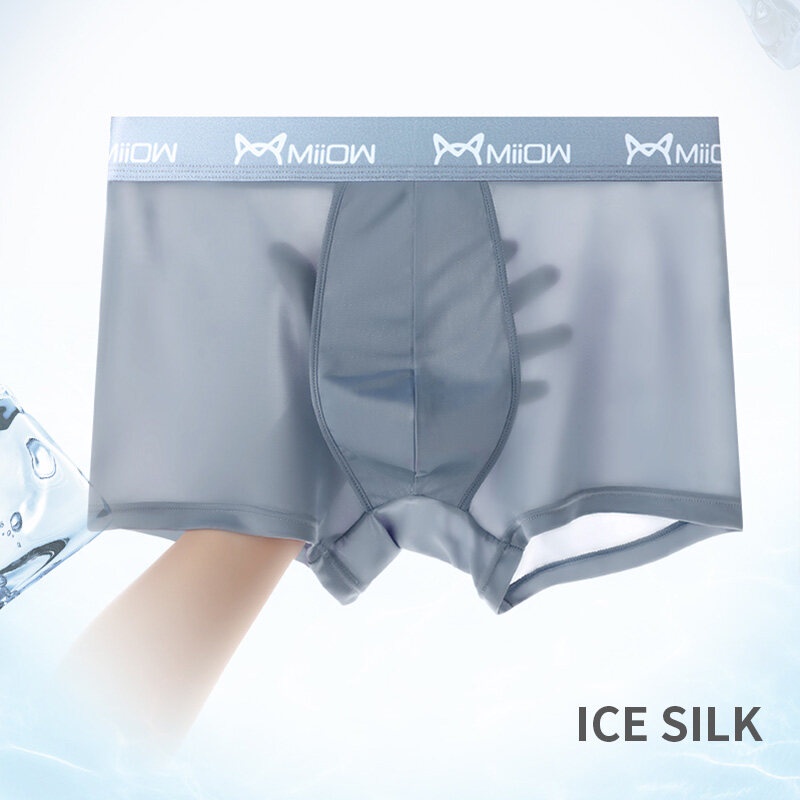 Bộ 4 Quần Lót Boxer Bằng Polyester Trong Suốt Quyến Rũ Cho Nam M1020