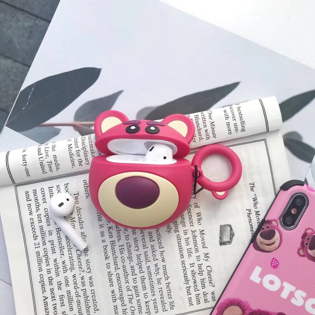 Vỏ Bảo Vệ Hộp Đựng Tai Nghe Airpods Bằng Silicon Kiểu Hoạt Hình Toy Story Kèm Giá Đỡ