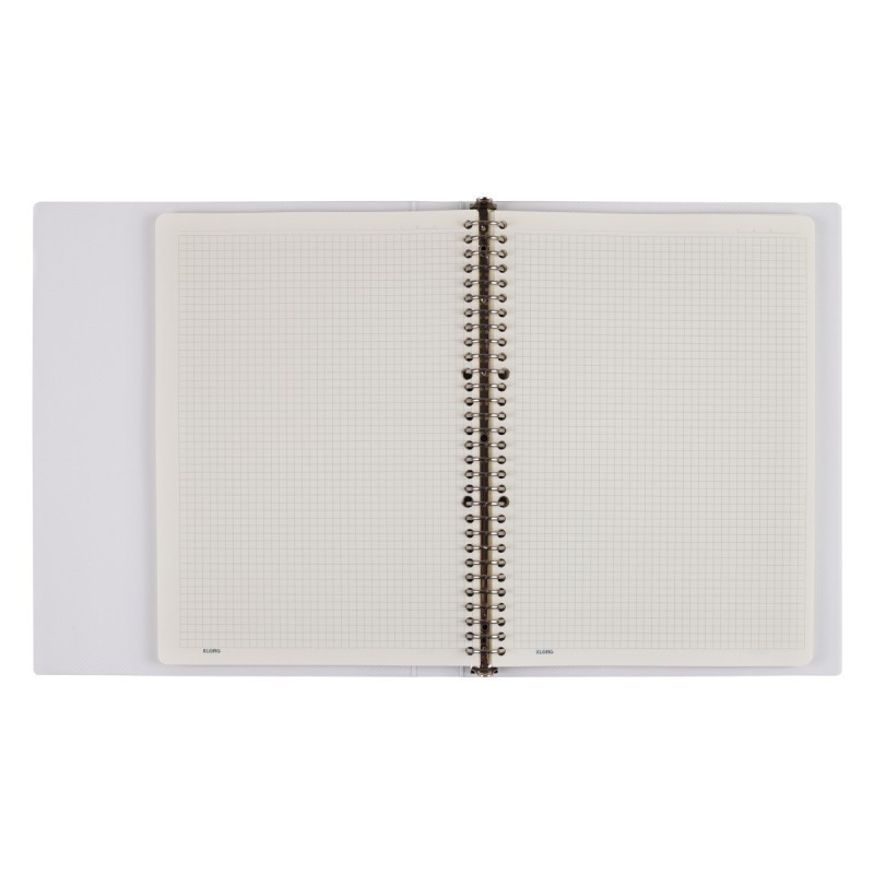 Sổ còng sắt Klong A4 80 tờ - 160 trang Caro 5x5 30 chấu lỗ, 6 tab phân trang, binder refill giấy Klong MS 540