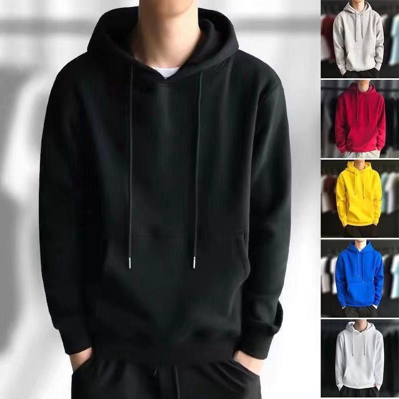 Men Mens Solid Color Plus Velvet Hoodie Jacket Hoodies Women Casual Long Sleeve Hoodie Men's Plain Hoodies Sweatshirts | BigBuy360 - bigbuy360.vn