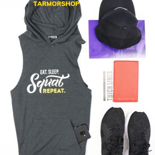 Áo Thun nam tanktop hoodie nam , vải cotton , dành tập gym kết hợp dạo phố.