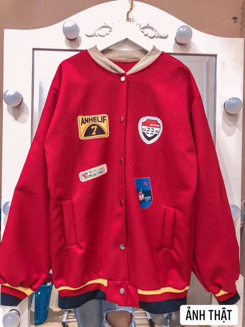 Áo Khoác Nỉ Bomber Nữ Thêu Hình Cúc Bấm Kiểu Dáng Đẹp, Áo Khoác Chống Nắng Đẹp (Hình Thật) | BigBuy360 - bigbuy360.vn