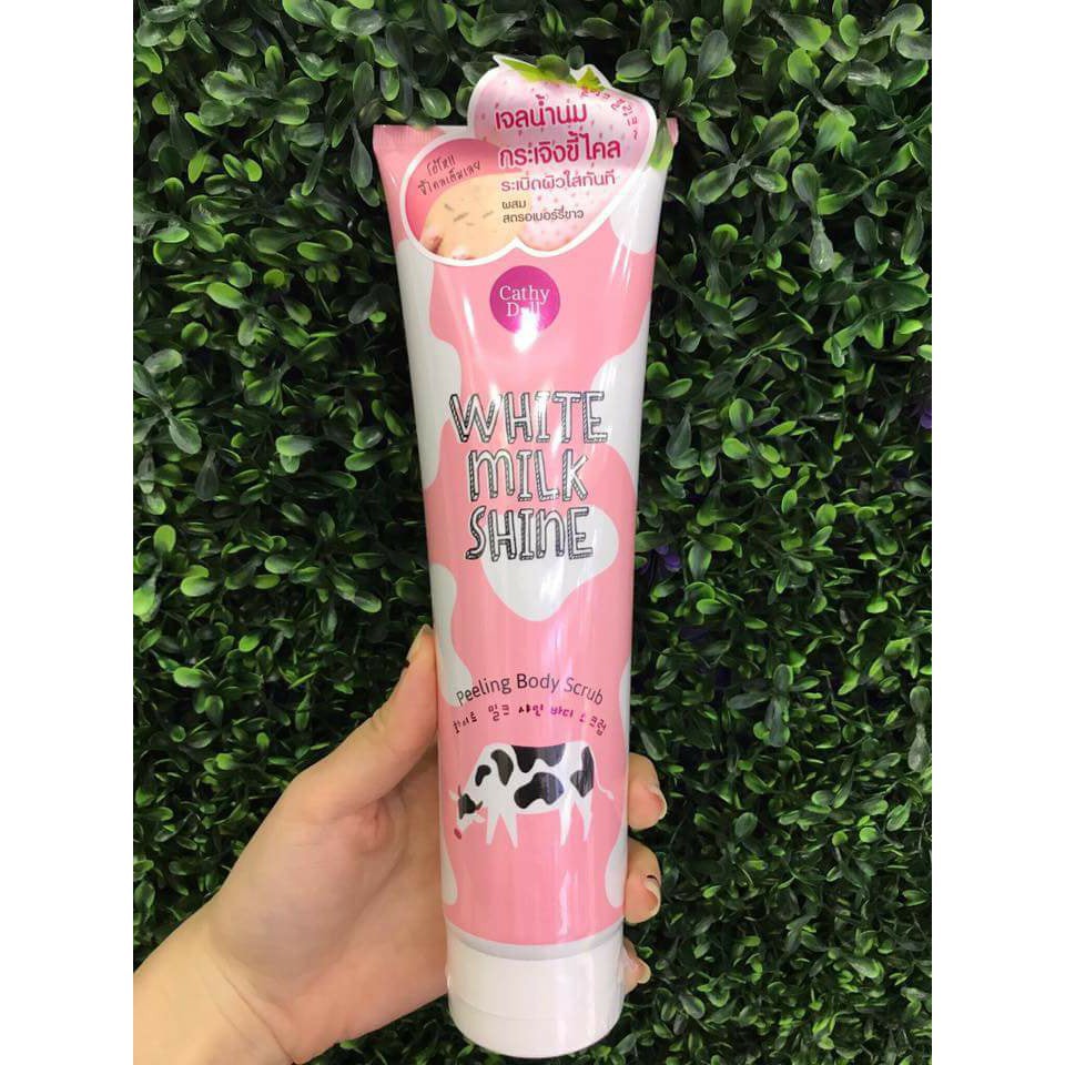 Tẩy tế bào chết Cathy Doll White Milk Shine Peeling Body Scrub Thái Lan 320gr