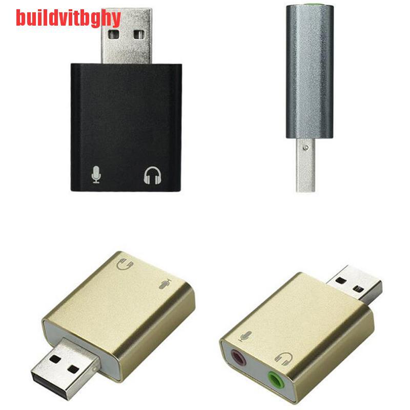 Card Âm Thanh Mở Rộng 7.1 Usb 3.5mm Cho Pc Laptop Ihl