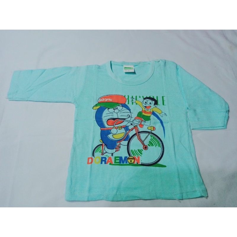 Áo sơ sinh Bossini cài vai, màu, tay dài Bossini 100% cotton cho bé từ 3 - 17 kg