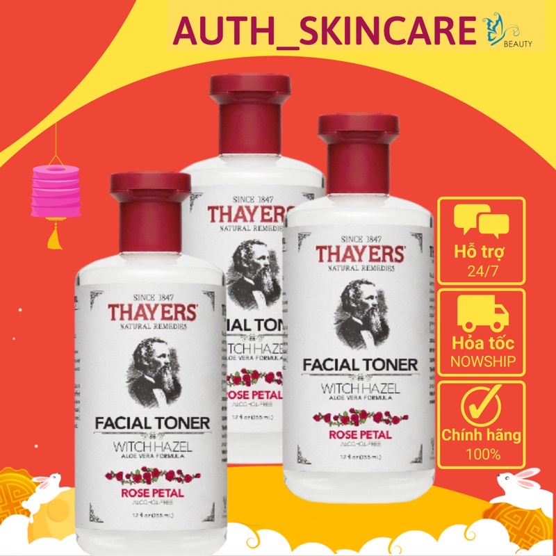 [Chuẩn auth 100%, đủ bill, đi air ✈️] Nước Hoa Hồng Không Cồn Hương Dưa Leo Thayers Witch Hazel Cucumber 355ml