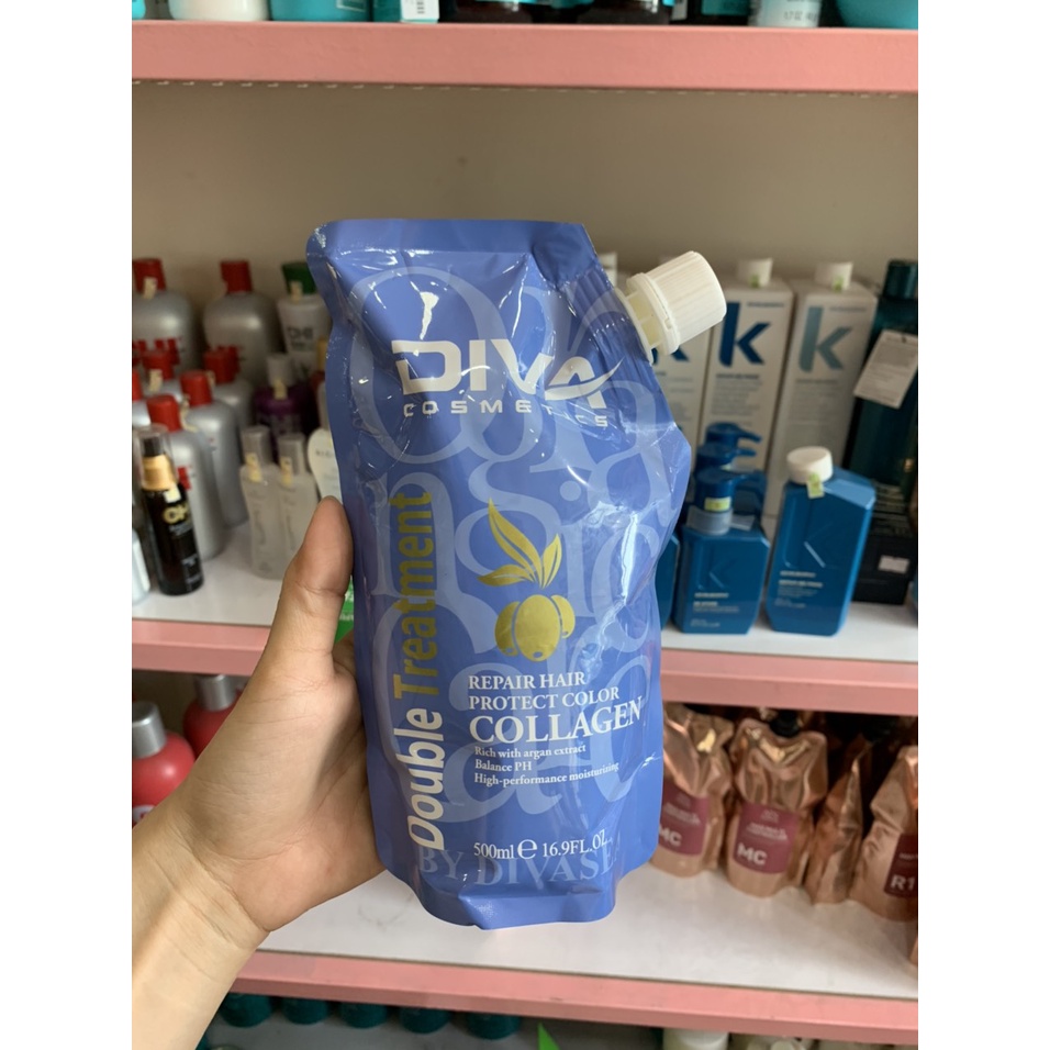 Hấp Collagen siêu mềm mượt Diva (túi) 500ml