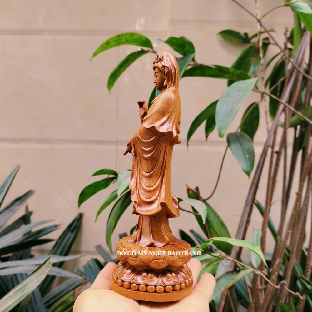 [GIA RE] Tượng phật đại thế chí bồ tát bằng gỗ có mùi thơm cao 20 cm