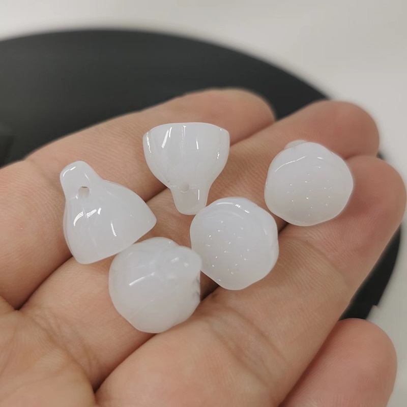 1 charm nhụy sen đá ép dạng treo 12mm nguyên liệu làm trâm làm trang sức cổ trang cosplay cổ phục