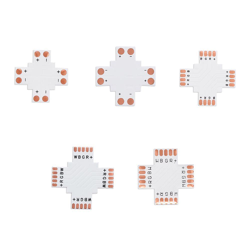 Set 5 Đầu Nối Đèn LED 8mm 10mm 12mm 2pin 3Pin 4pin 5pin 6Pin Chuyên Dụng