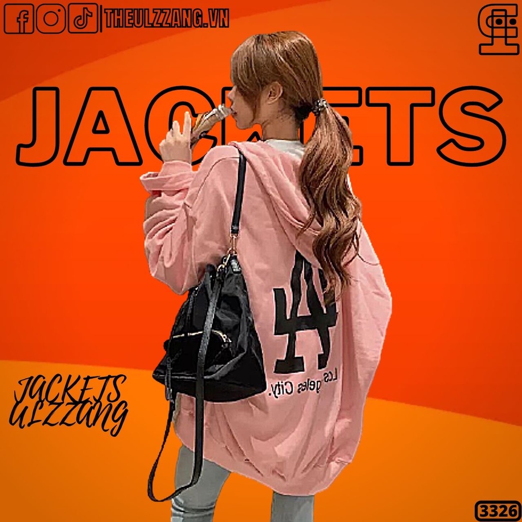 Áo Khoác Nỉ Bông Form Rộng Siêu Hot Chất Dày Dặn Siêu Đẹp Áo Jackets Thun Nỉ Nam Nữ Unisex LA - AK3326