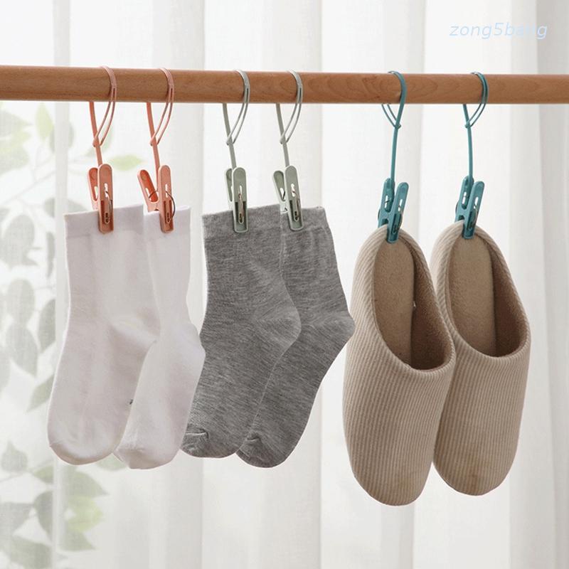 Set 12 Kẹp Phơi Quần Áo Kèm Dây Nhựa