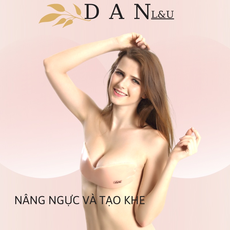 Áo ngực dán bằng silicon không dây nâng ngực tạo khe gợi cảm cho nữ DAN L&amp;U 1601