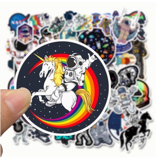 50 Miếng Dán Trang Trí Hình Phi Hành Gia