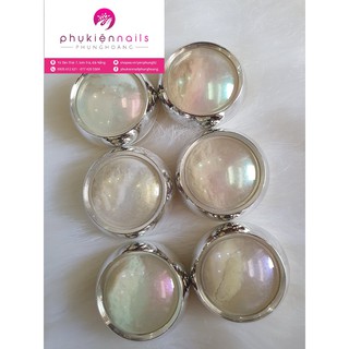 Set Tráng Gương Ngọc Trai Làm Nail - set 6 hũ với 6 màu ánh trai khác nhau