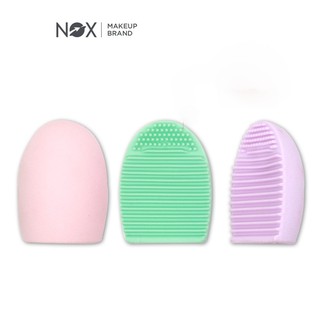Dụng cụ vệ sinh cọ trang điểm NOX bằng Silicon tiện lợi dễ sử dụng