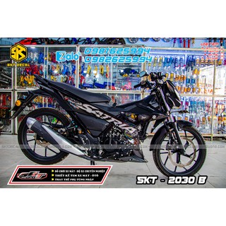 tem rời xe satria đen trắng tổ ong