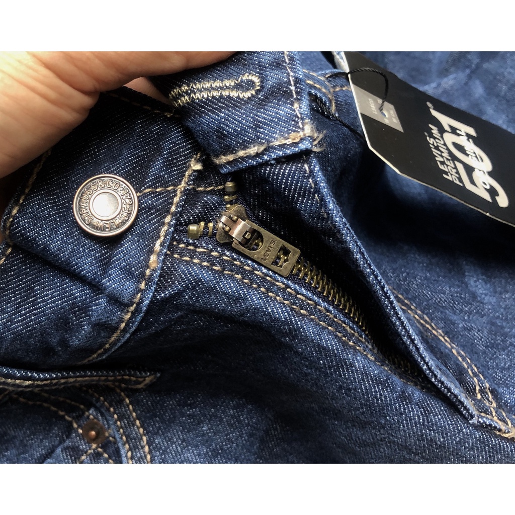 Quần Jean dài nam Lv 501 ống suông made in cambodia S14 (chất vải không co dãn,ống suông 20cm)