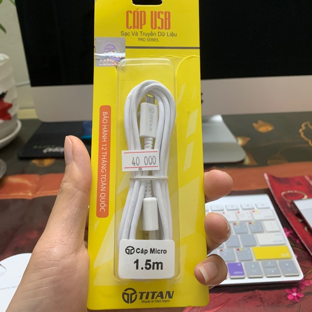 Cáp usb Sạc và truyền dữ liệu Titan 1.5met