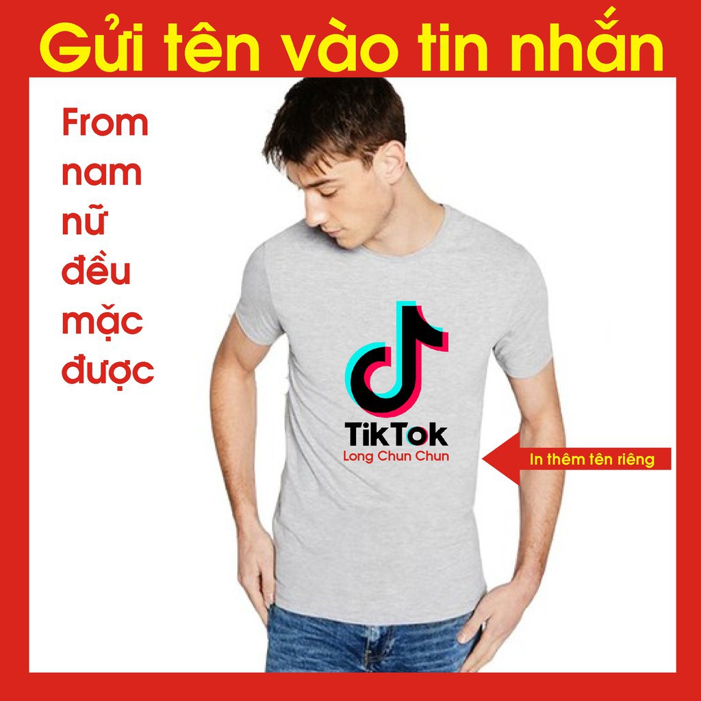 RẺ VÔ ĐỊCH- áo thun tik tok,in tên riêng, chất đẹp, bao đổi trả,áo phông tiktok, đủ màu,in thêm tên riêng.