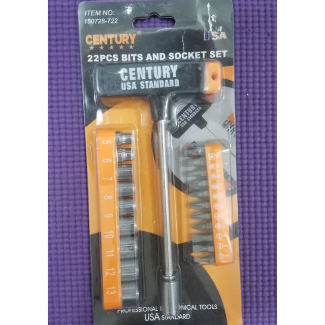 Bộ tuýp 22 món vặn vít century chính hãng
