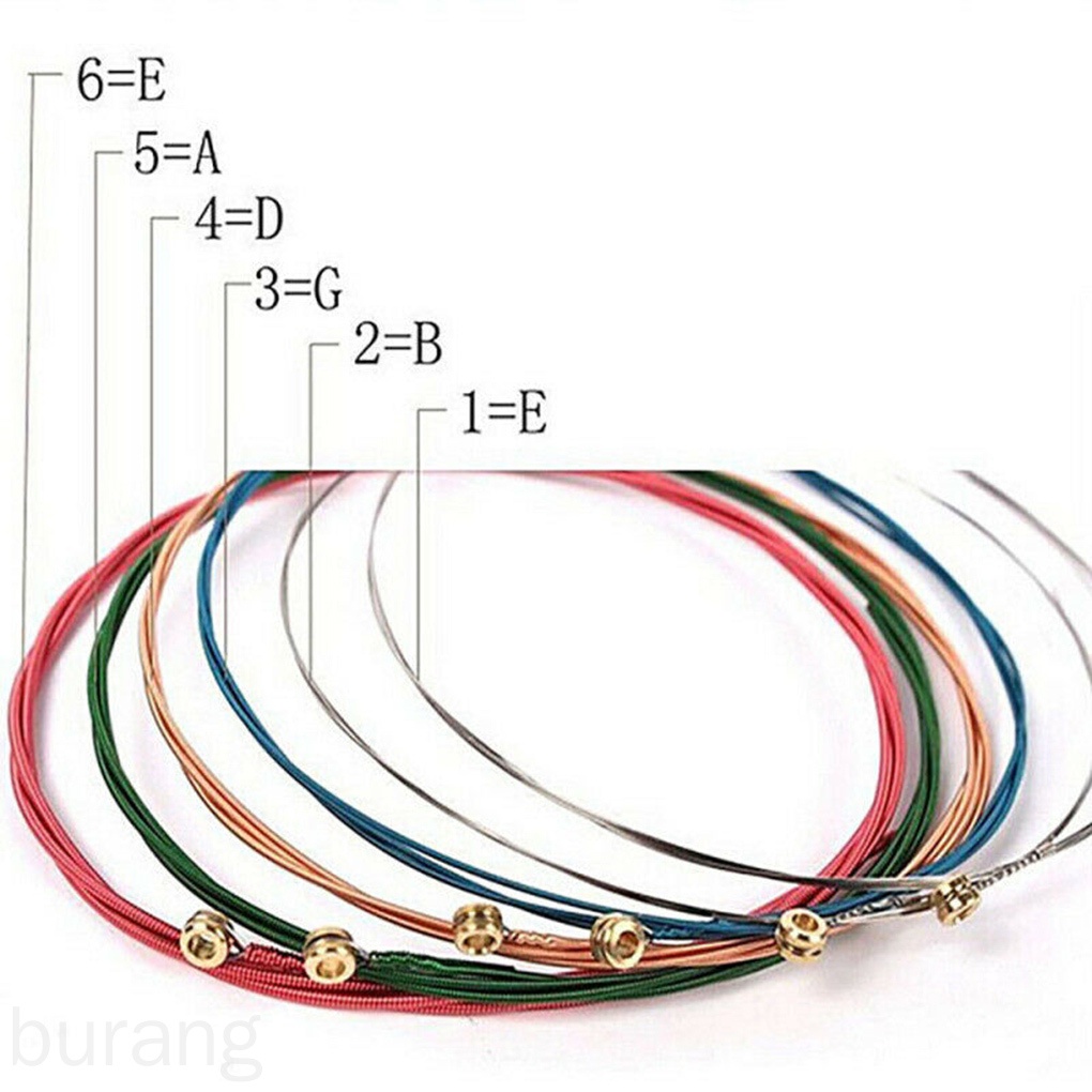 Set 6 dây đàn guitar cổ điển nhiều màu E-A