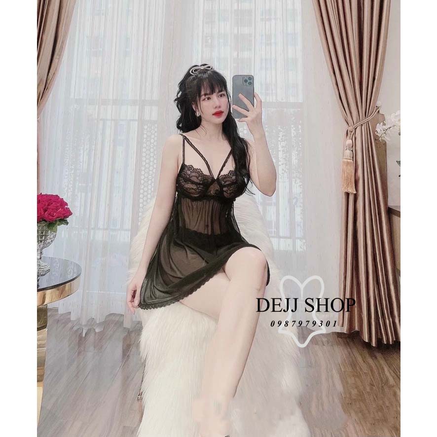 Váy ngủ sexy voan cúp ngực có gọng định hình - Mã SX 058 - Hàng QUẢNG CHÂU CAO CẤP có sẵn tại SHOP DEJJ