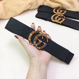 Đai váy G đính đá 7 màu 4cm