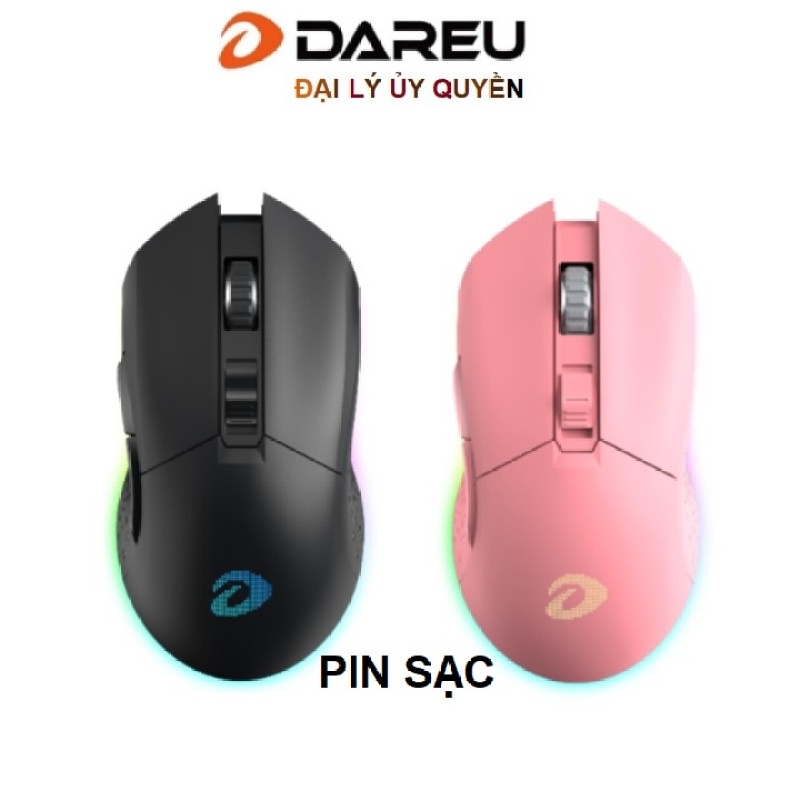 Chuột không dây Gaming DAREU EM901 RGB BLACK hàng Chính Hãng