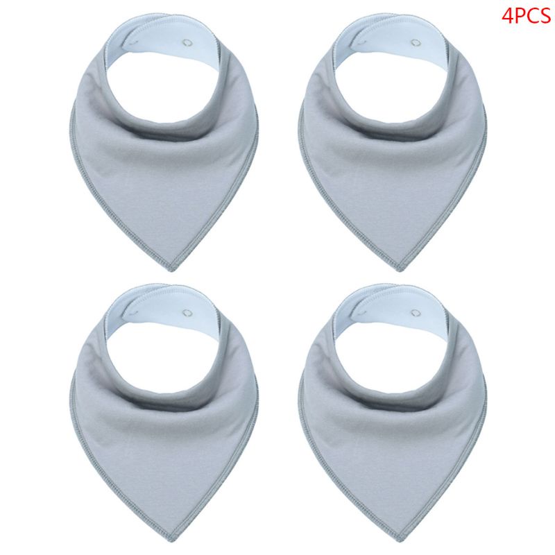 Yếm Ăn Cotton Hình Tam Giác In Họa Tiết Thời Trang Có Thể Giặt Cho Bé