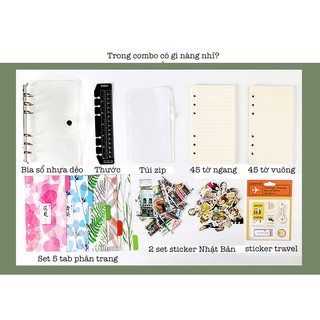 BM03 COMBO SỔ CÒNG/PLANNER 8 MẪU TAB SIZE A5
