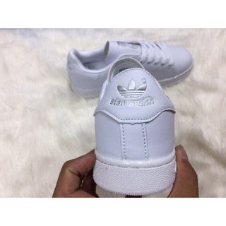 giày stan smith trắng gót bạc nam nữ